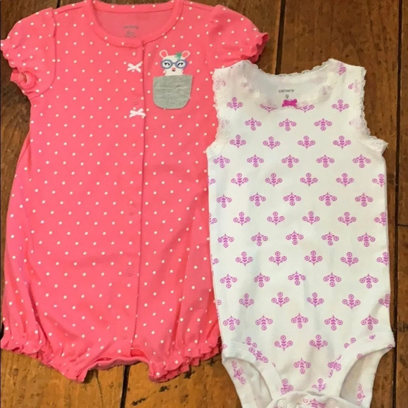 Carter's Other - NWOT. Little baby girl lot of 2 piece Carter’s outfits-~ 9 months
